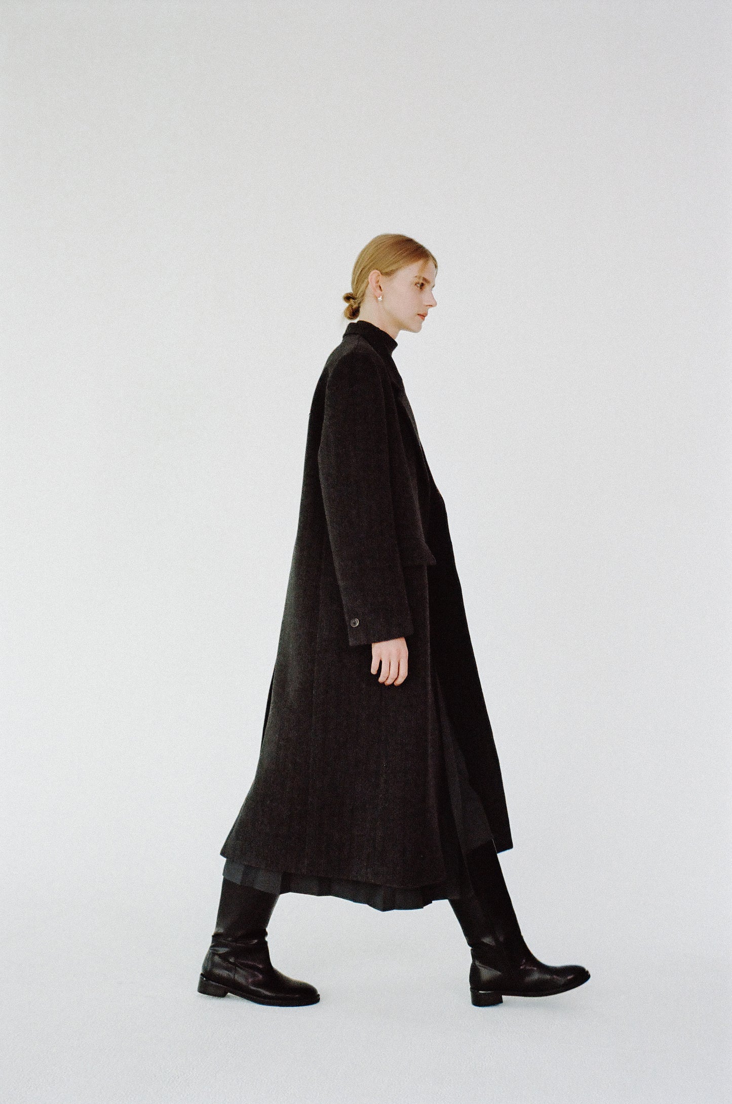 York herringbone wool coat