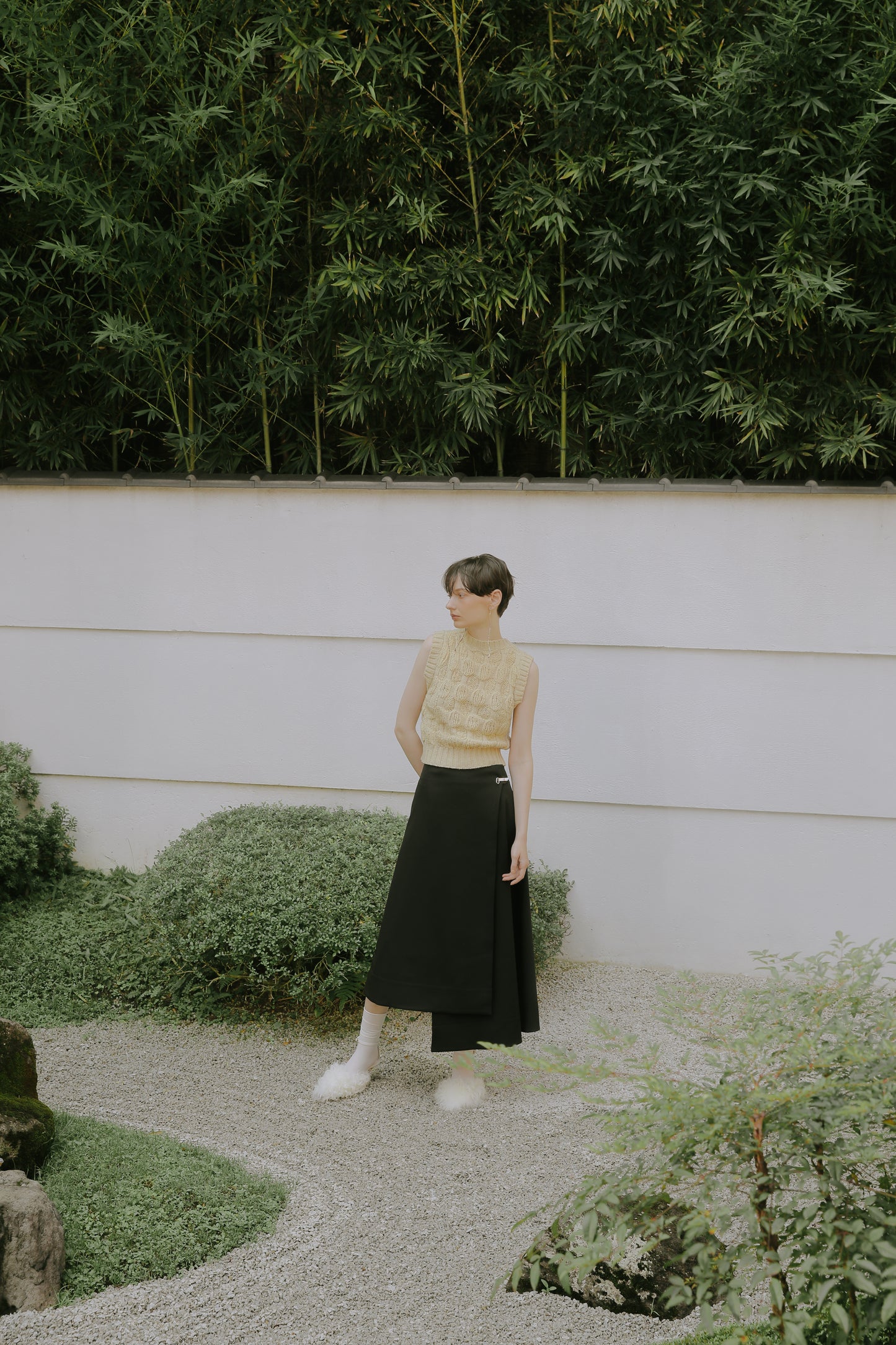 Malmo asymmetric skirt