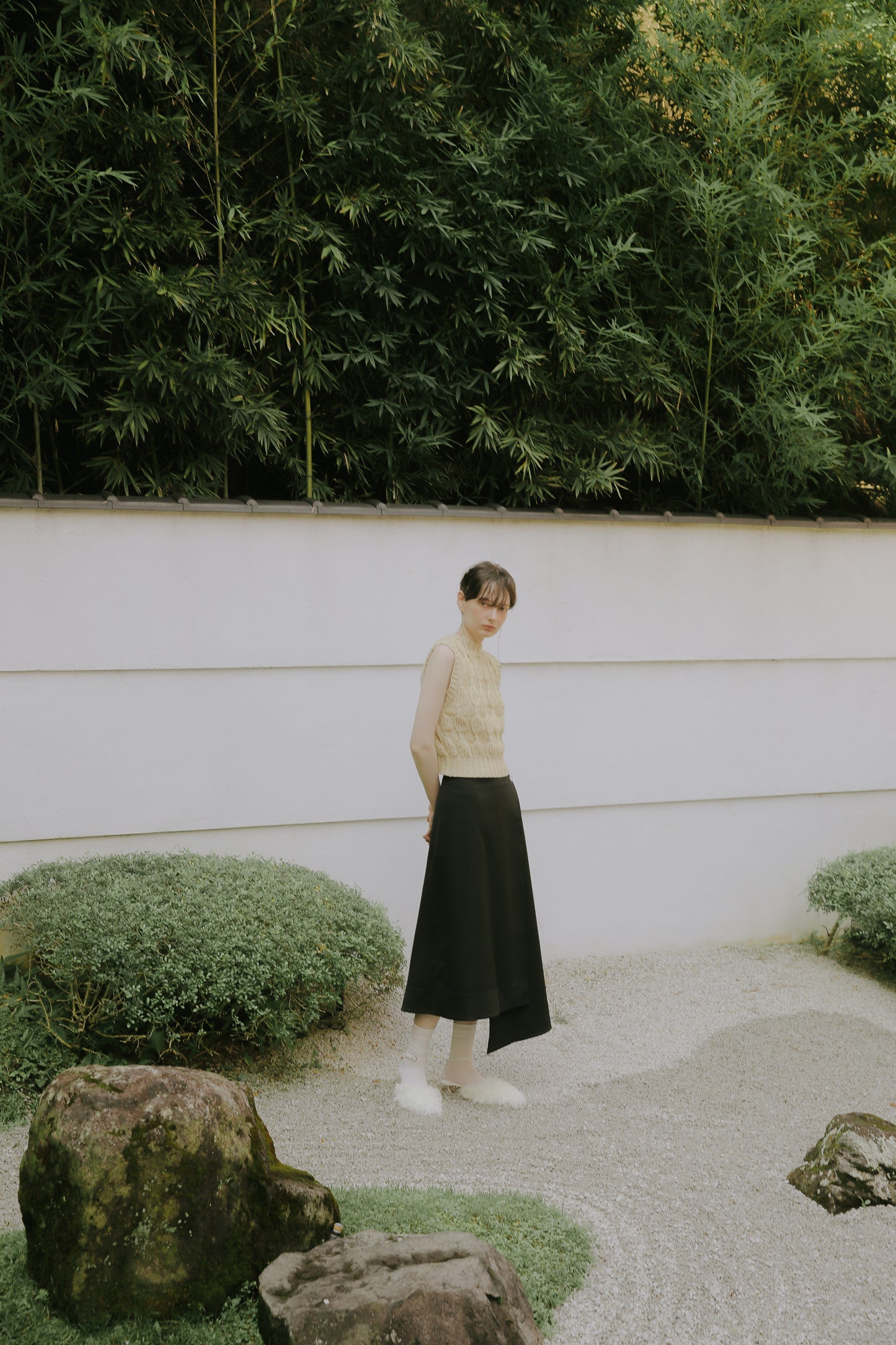 Malmo asymmetric skirt