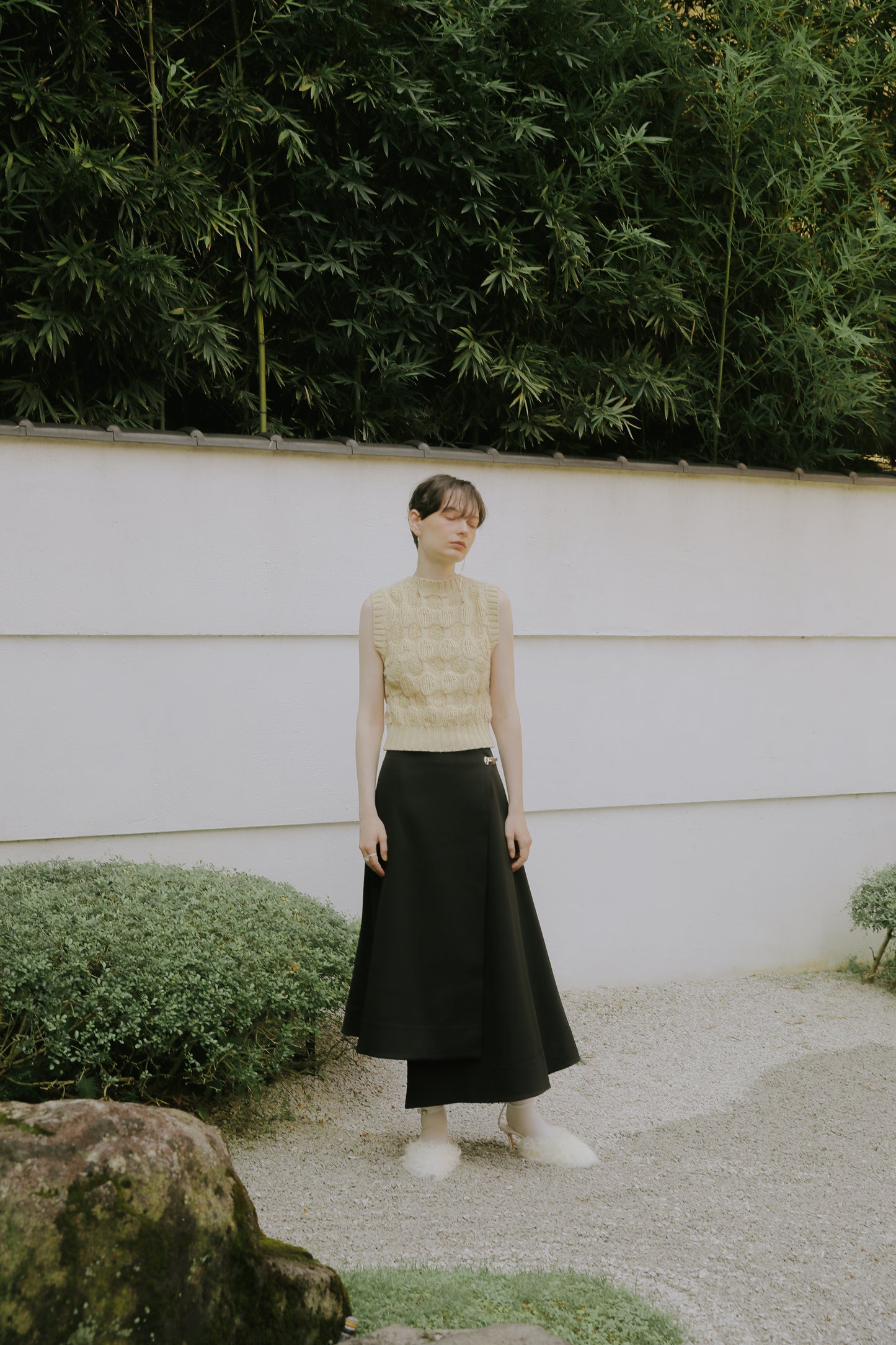 Malmo asymmetric skirt