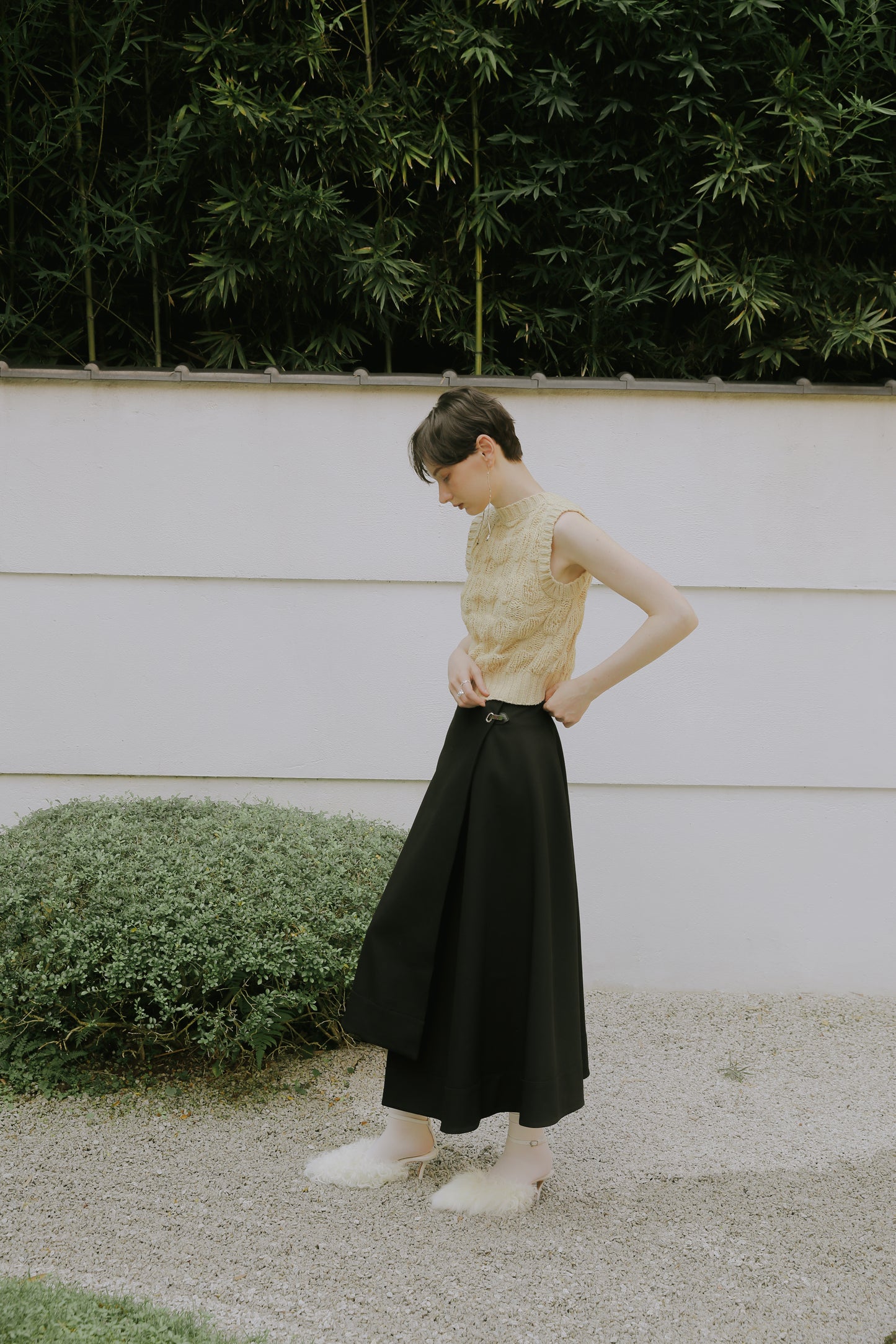 Malmo asymmetric skirt