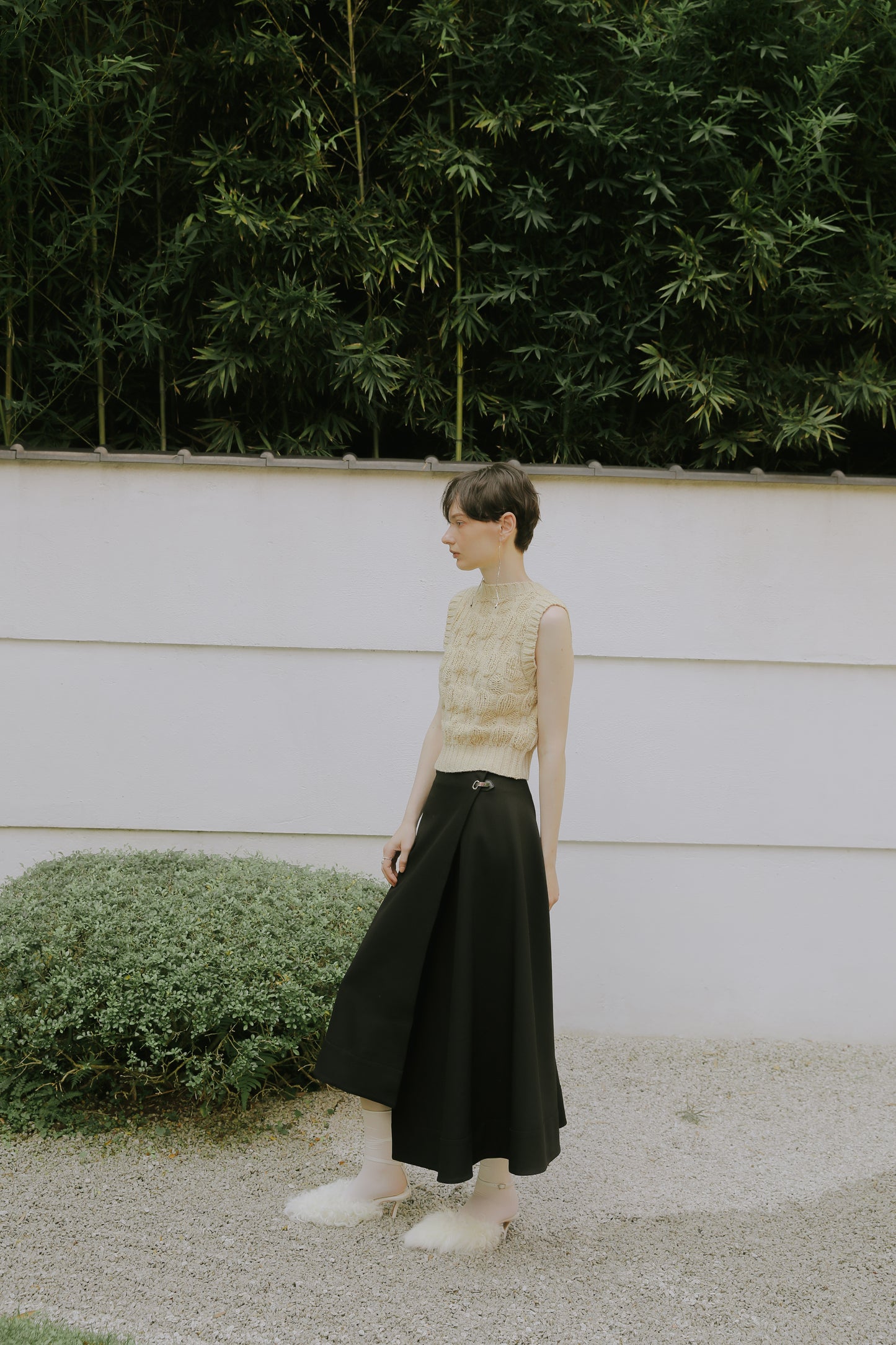 Malmo asymmetric skirt