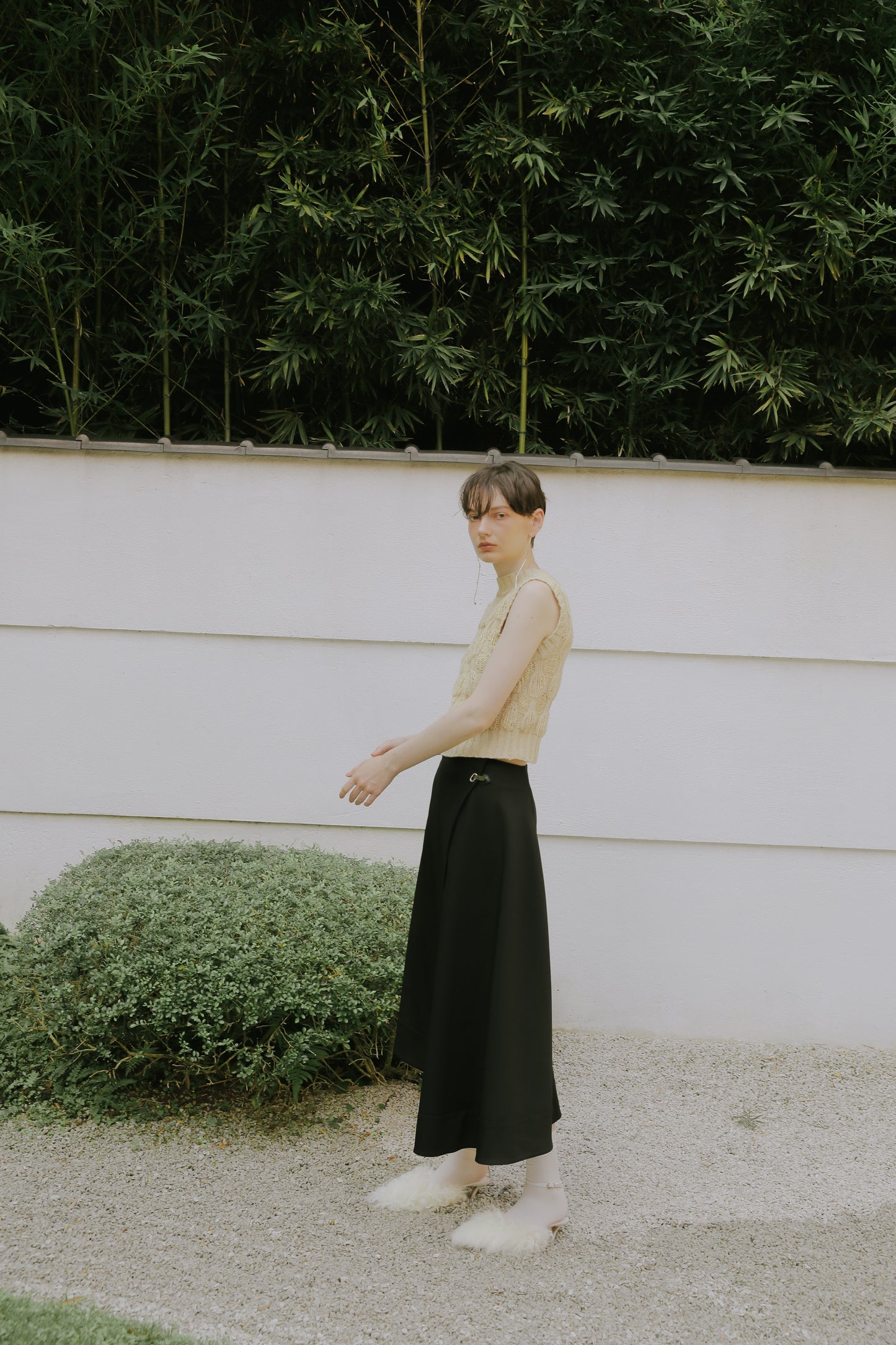 Malmo asymmetric skirt