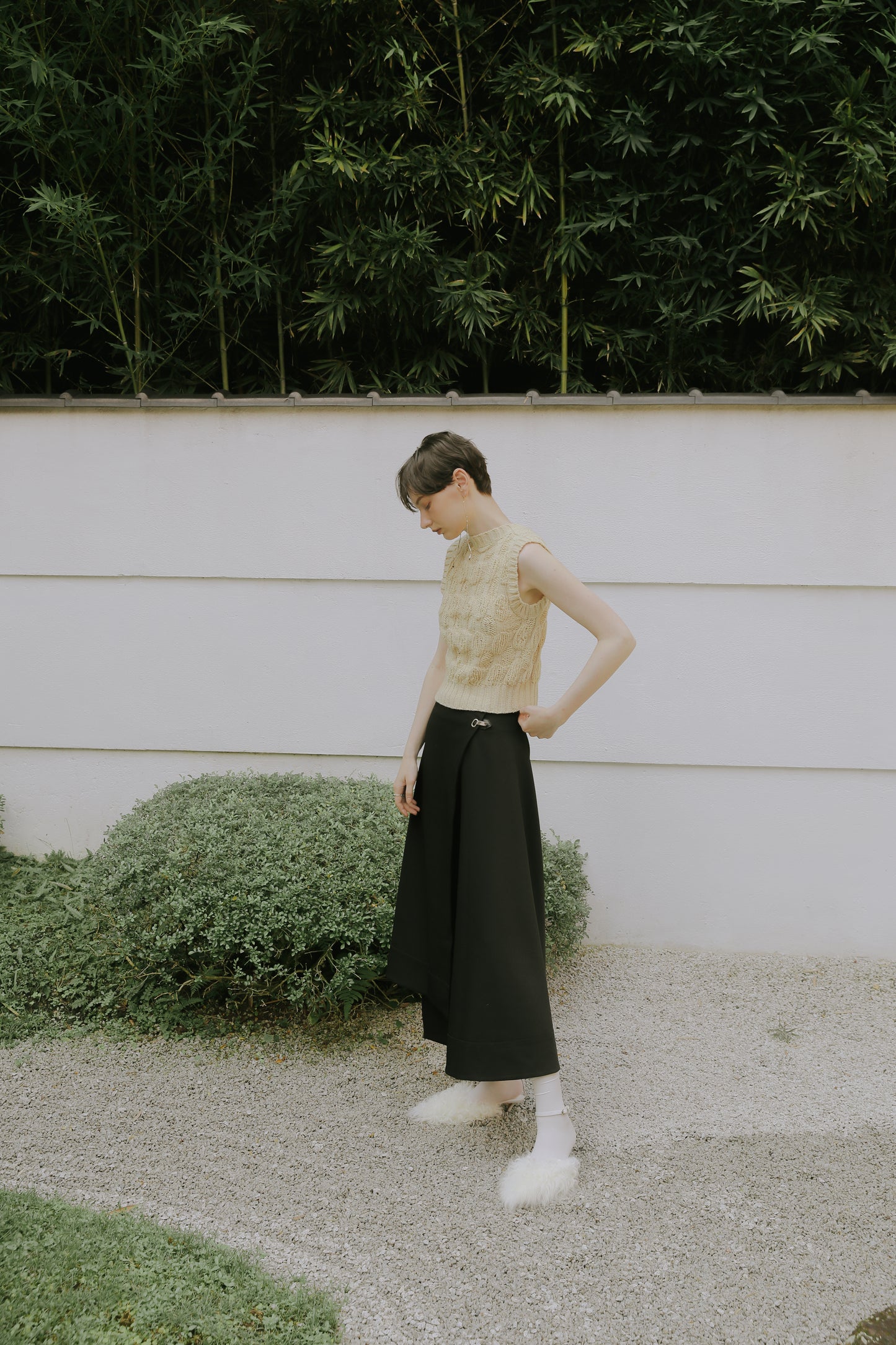Malmo asymmetric skirt