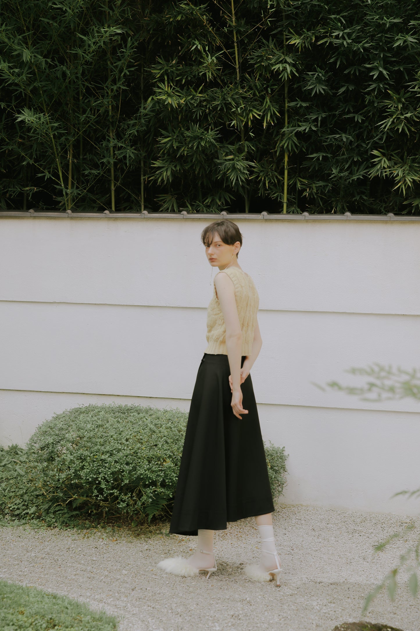 Malmo asymmetric skirt