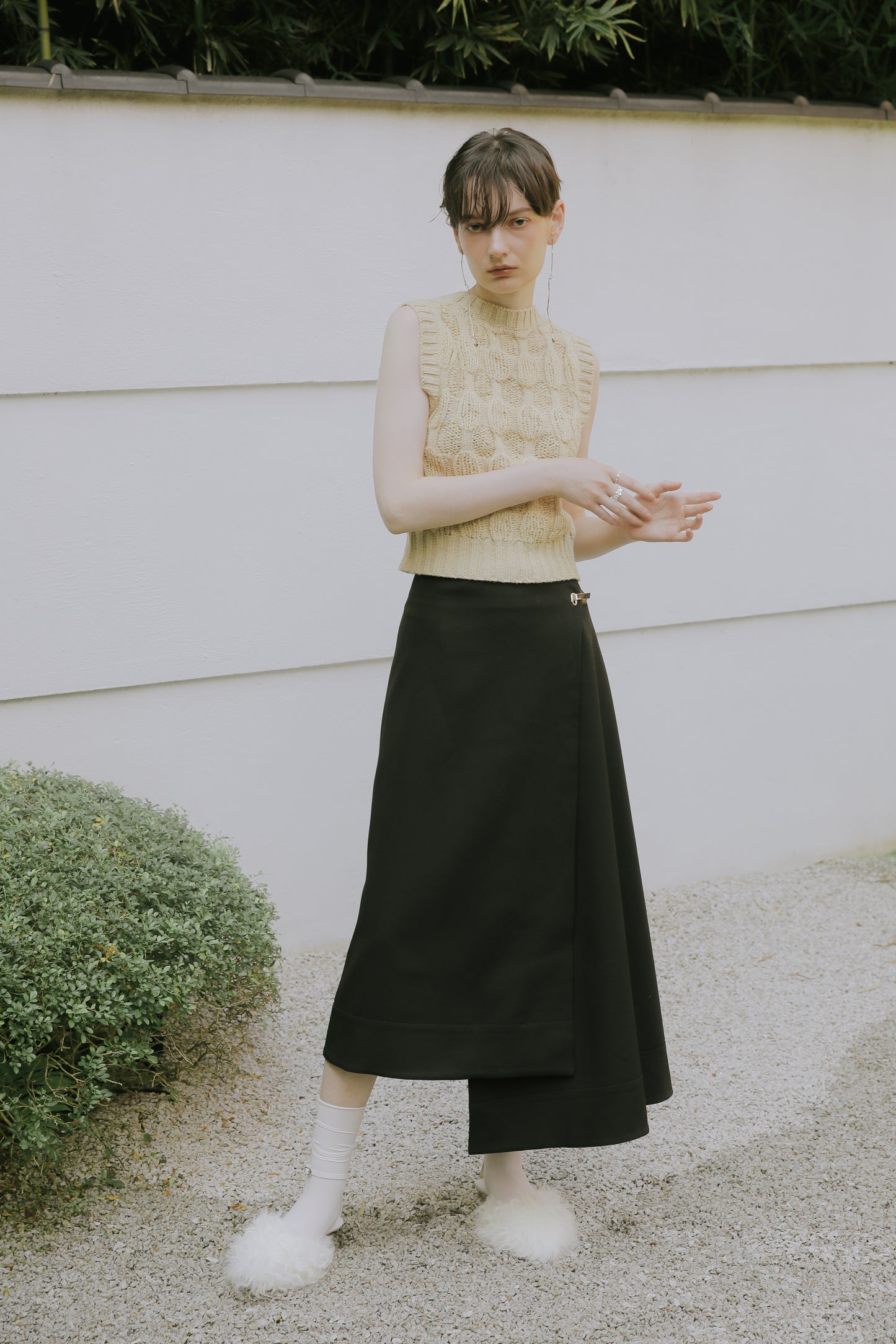 Malmo asymmetric skirt