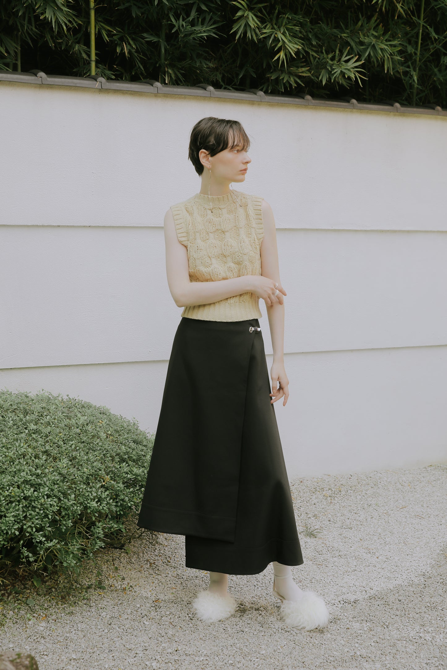 Malmo asymmetric skirt