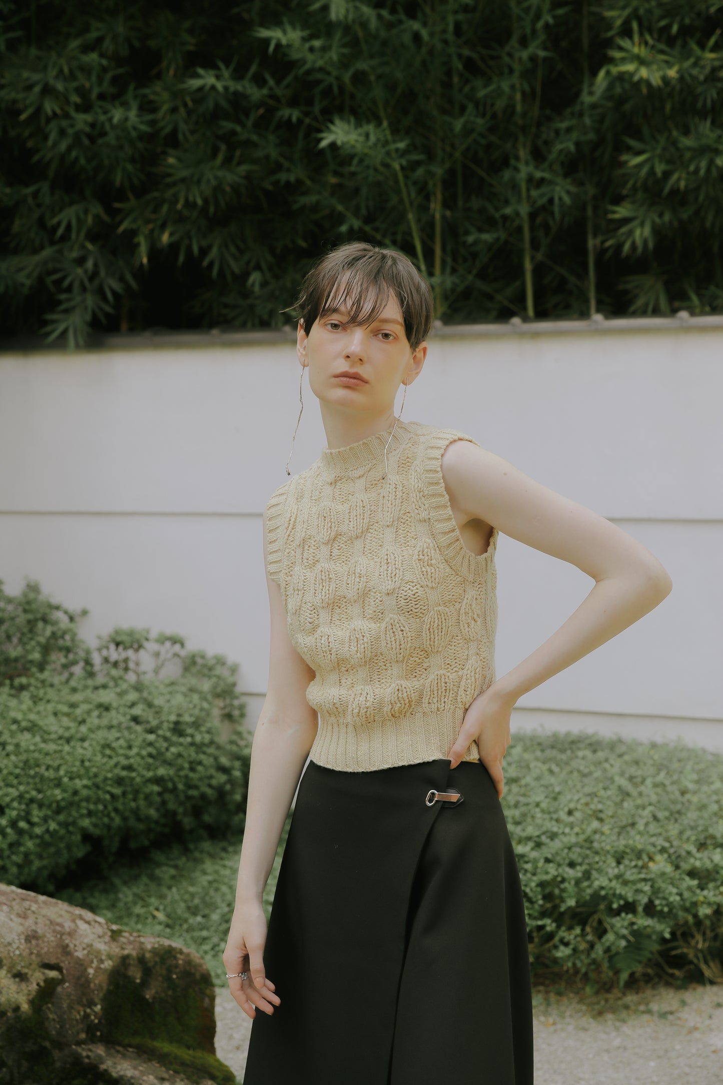 Malmo asymmetric skirt