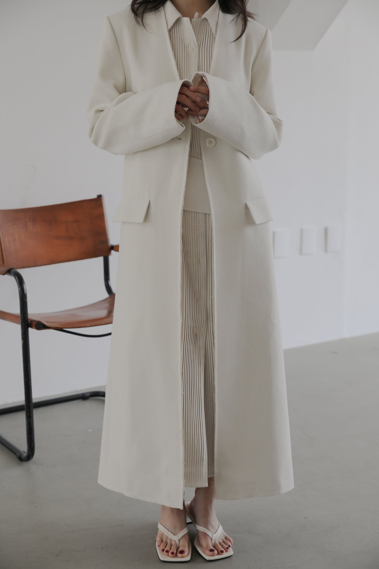 Meteor signature long coat