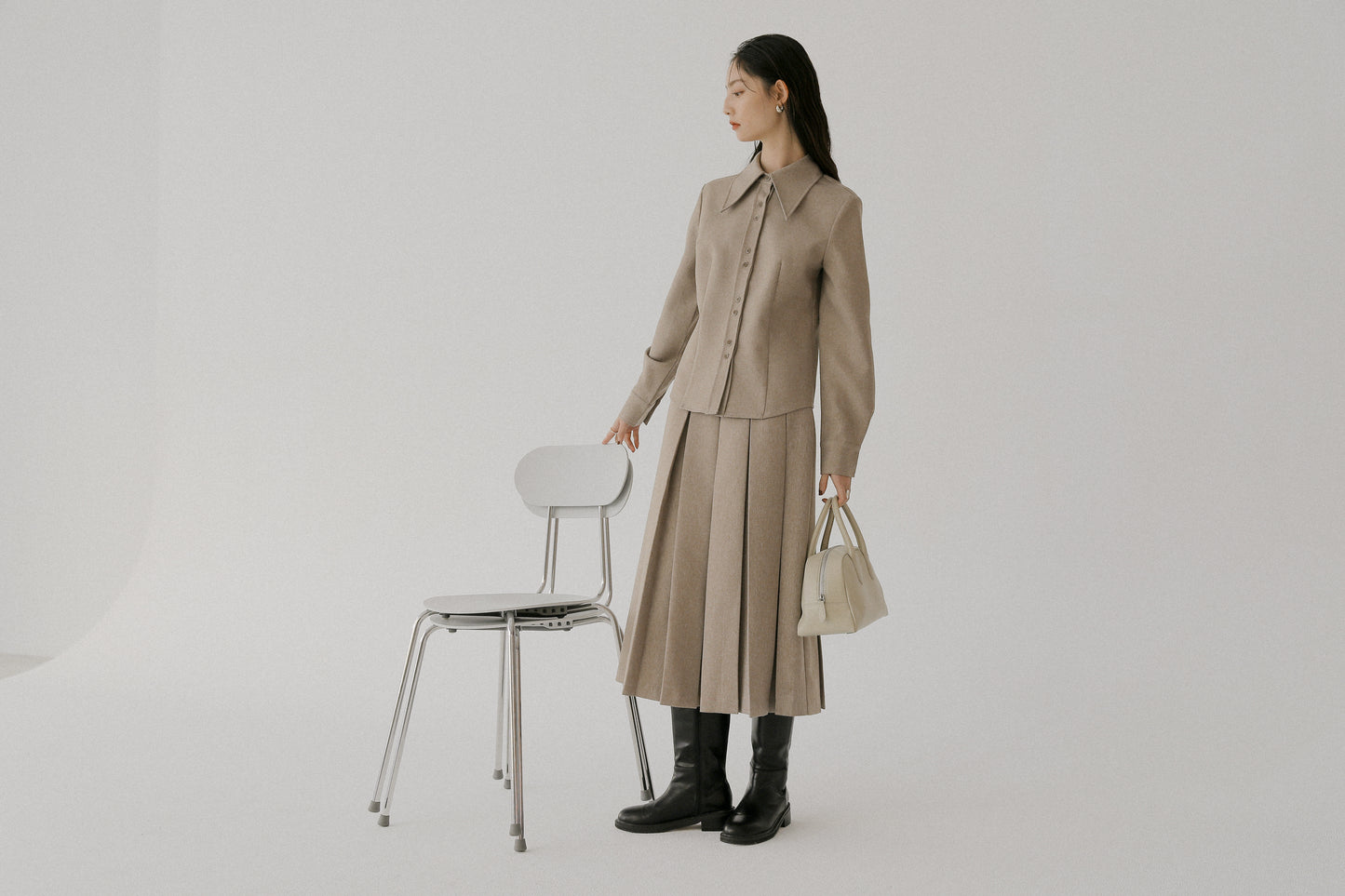 Noma pleat skirt