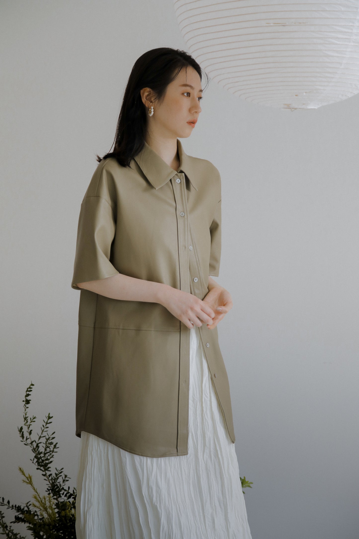 Bern leather shirt