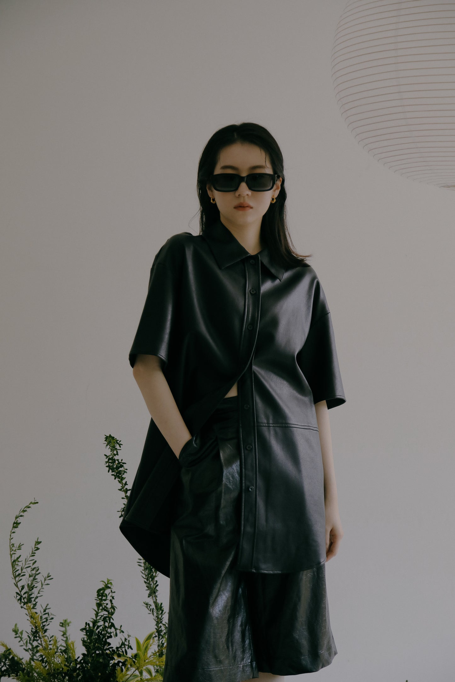 Bern leather shirt