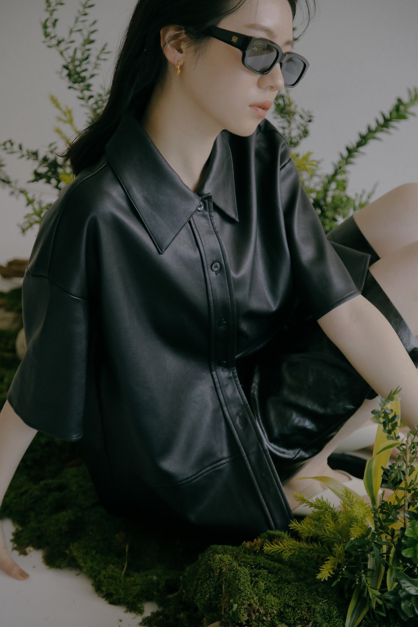 Bern leather shirt