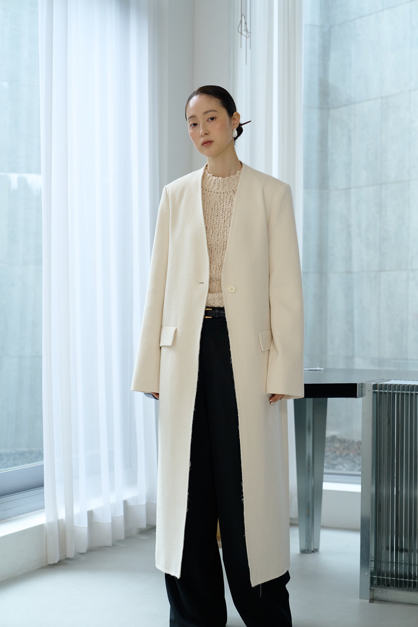 Meteor signature long coat