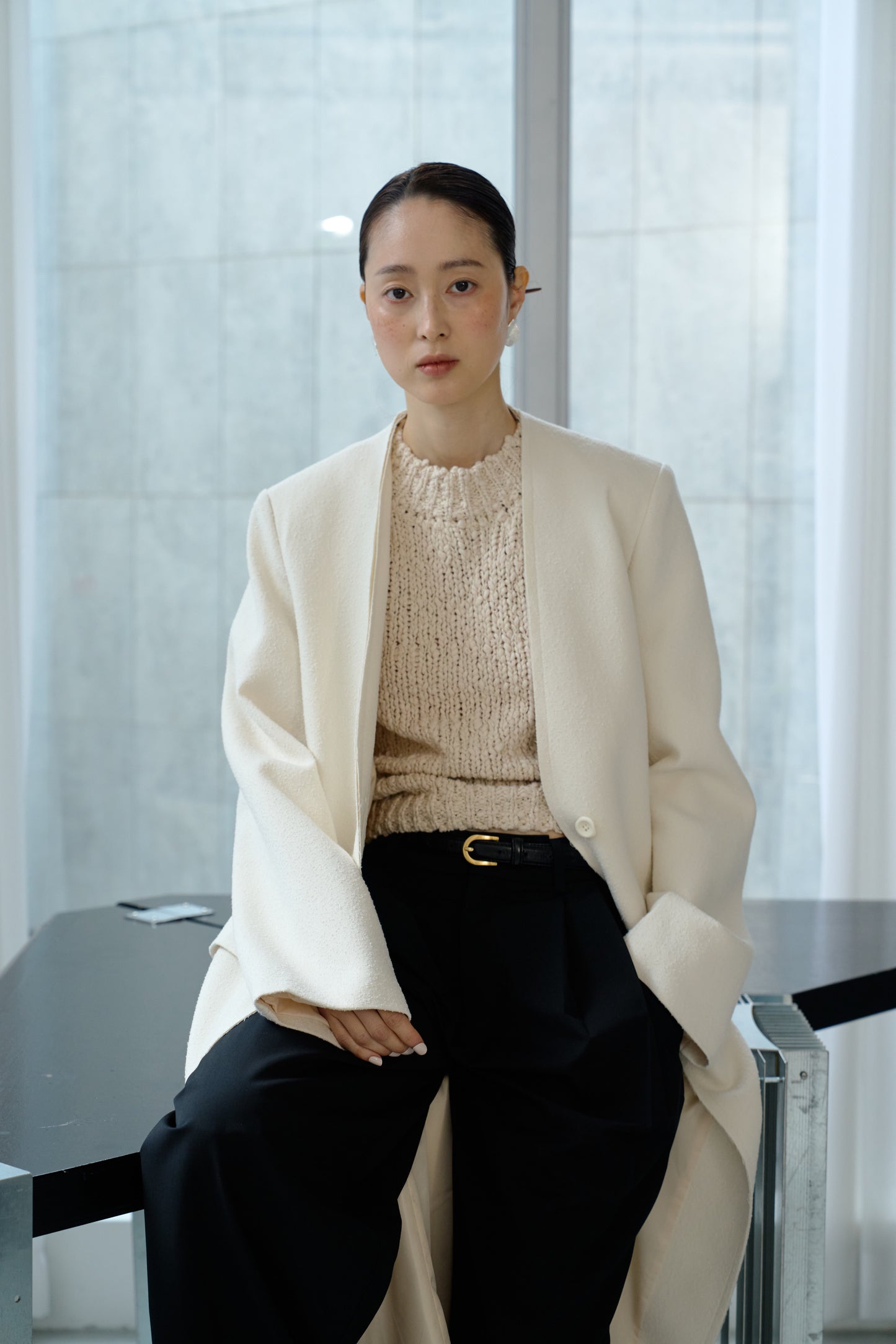 Meteor signature long coat
