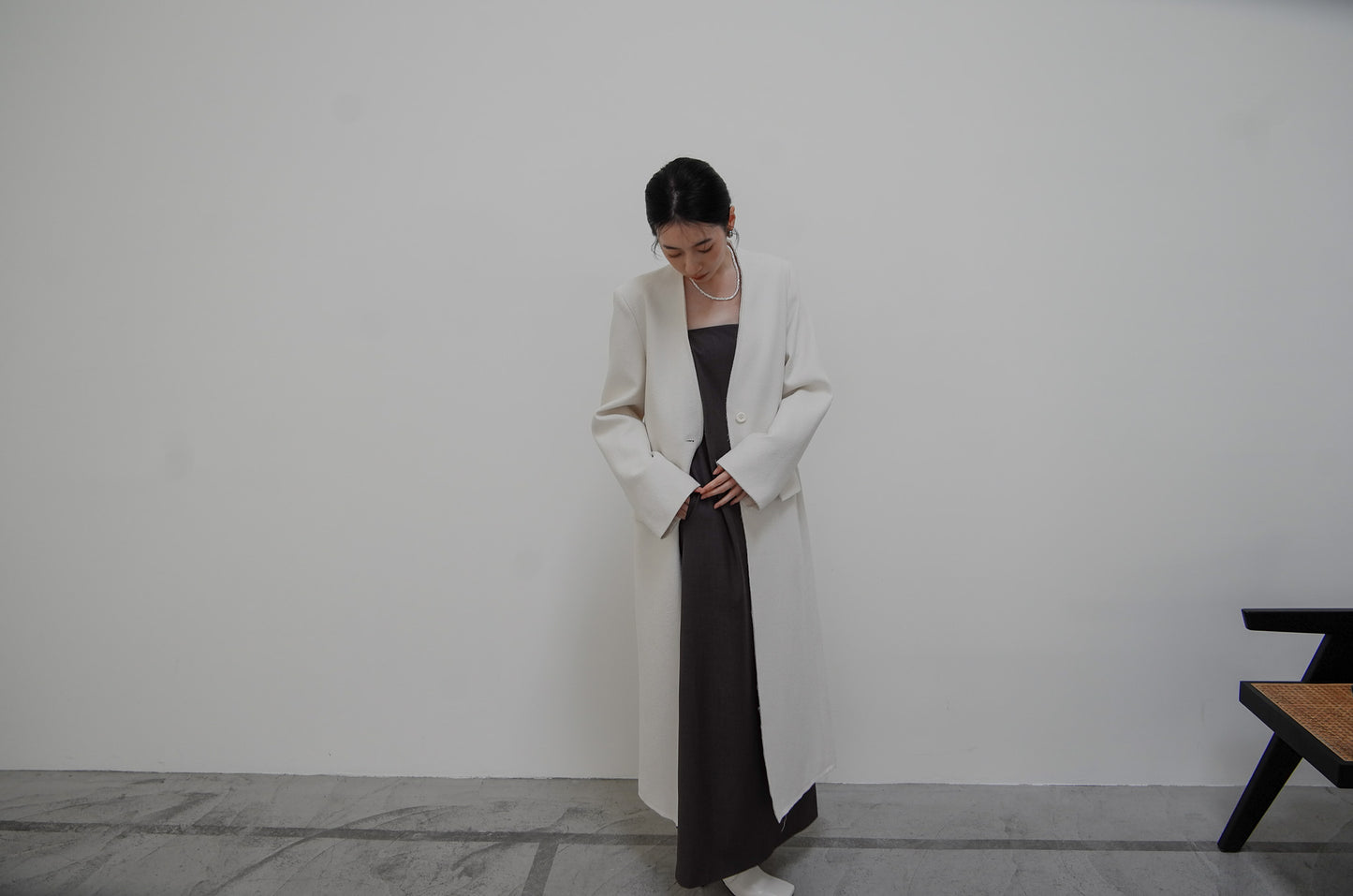 Meteor signature long coat
