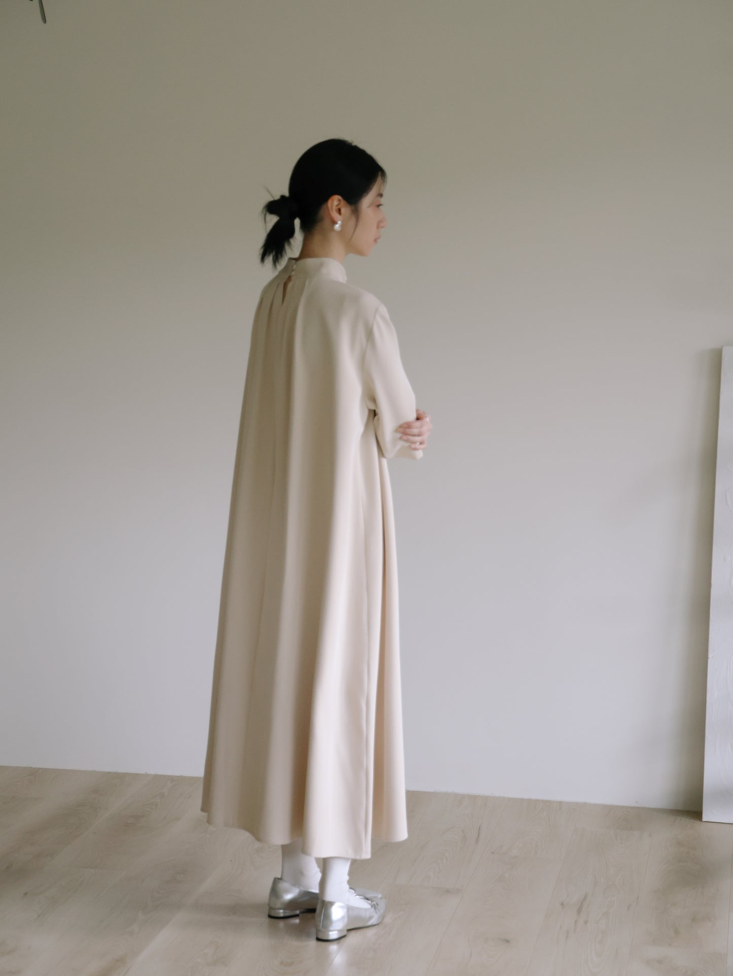 Goddard 褶皺領連身裙