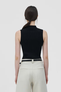 Lerii ribbed tencel top