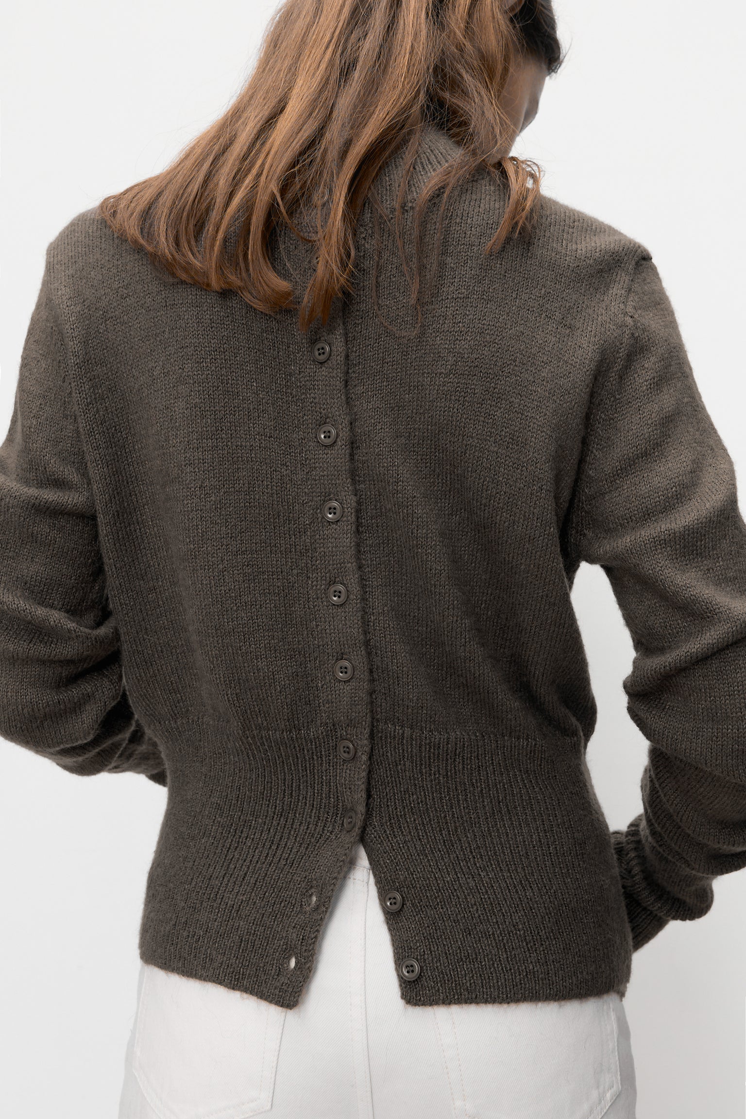 Kumo wool cardigan brown