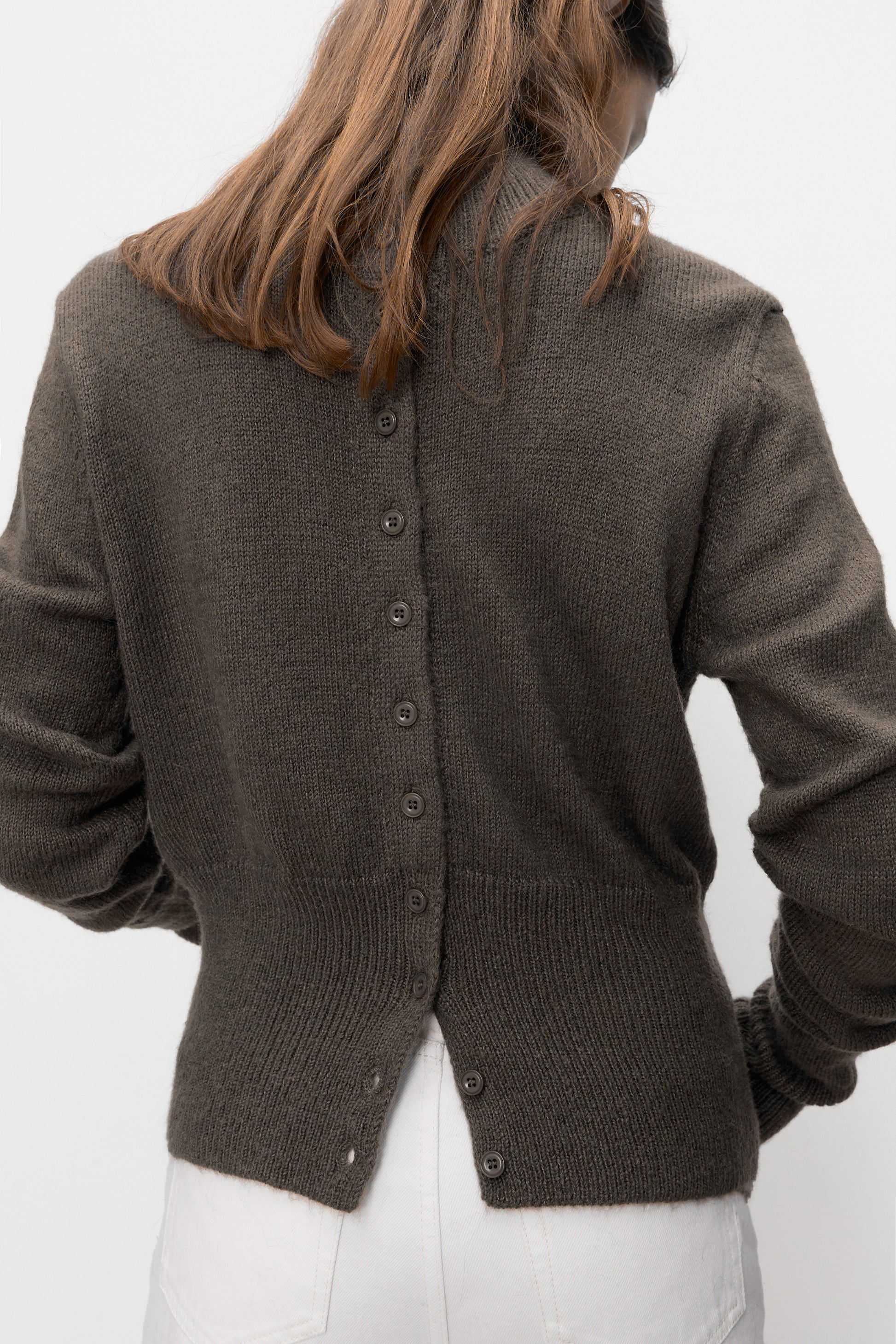 Kumo wool cardigan brown