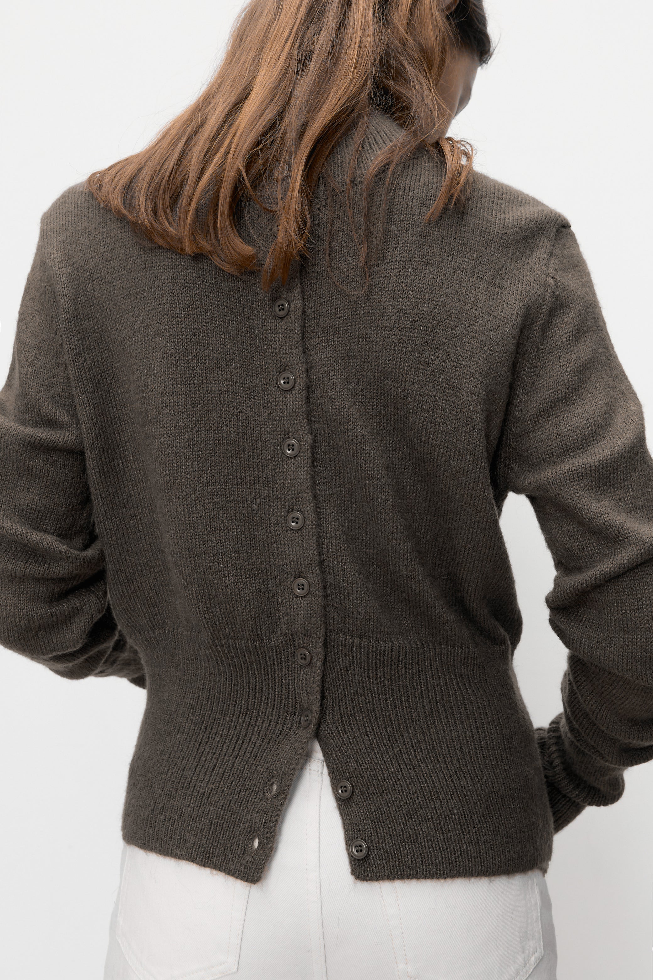 Kumo wool cardigan brown