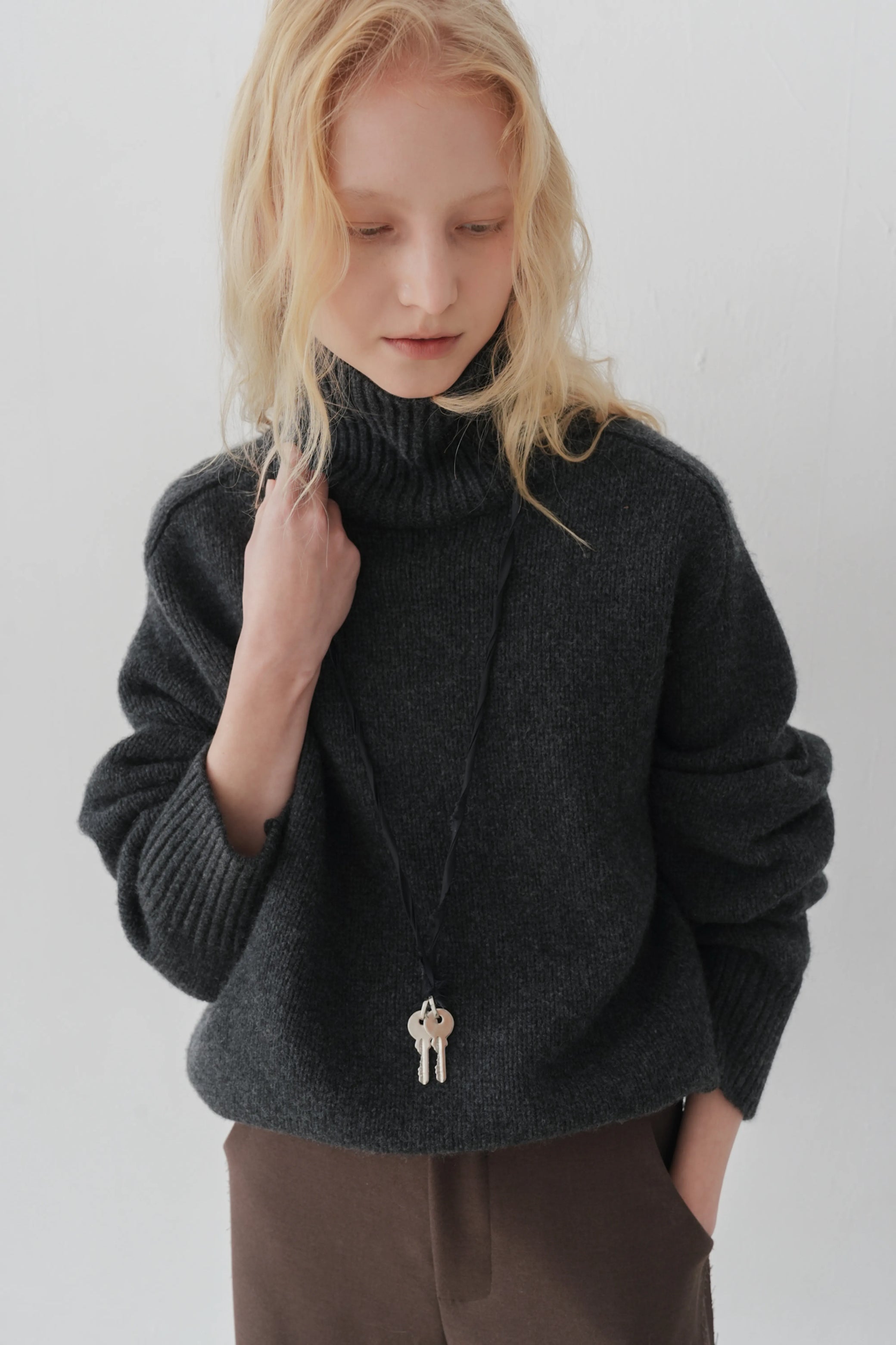 Klim High neck jumper charcoal