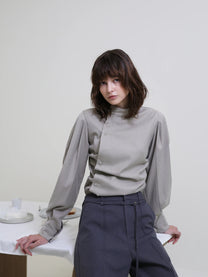 Cerra belted straight trousers