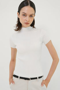 Maison ribbed top