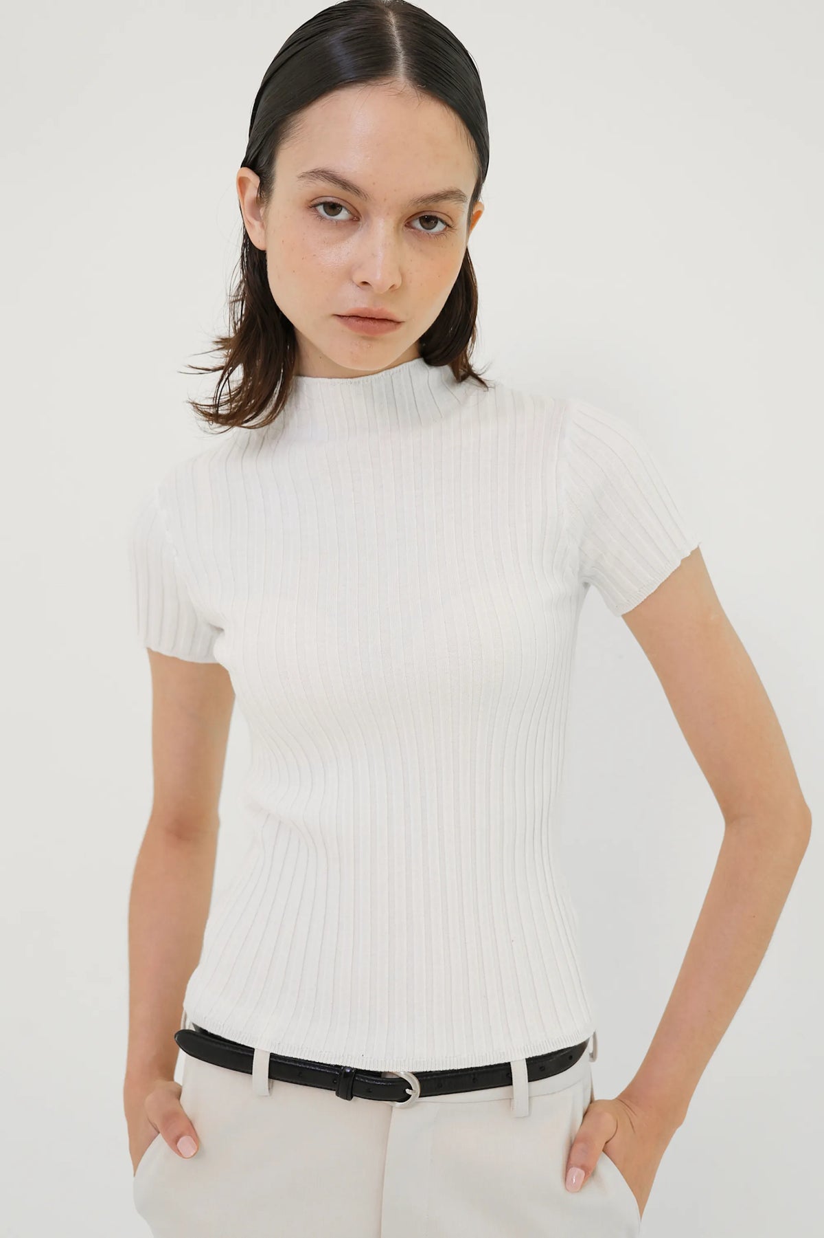 Maison ribbed top
