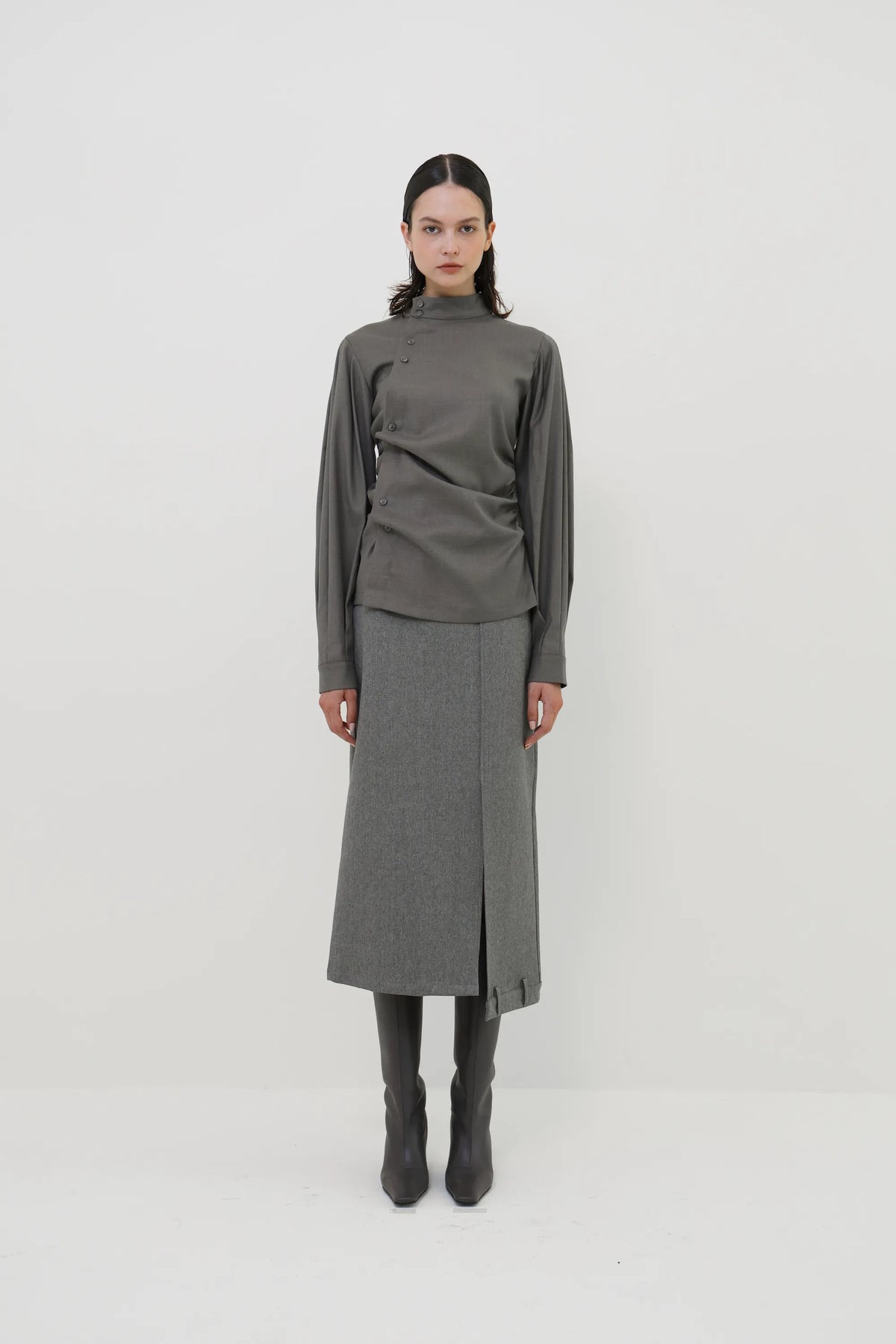 Utana asymmetric shirt