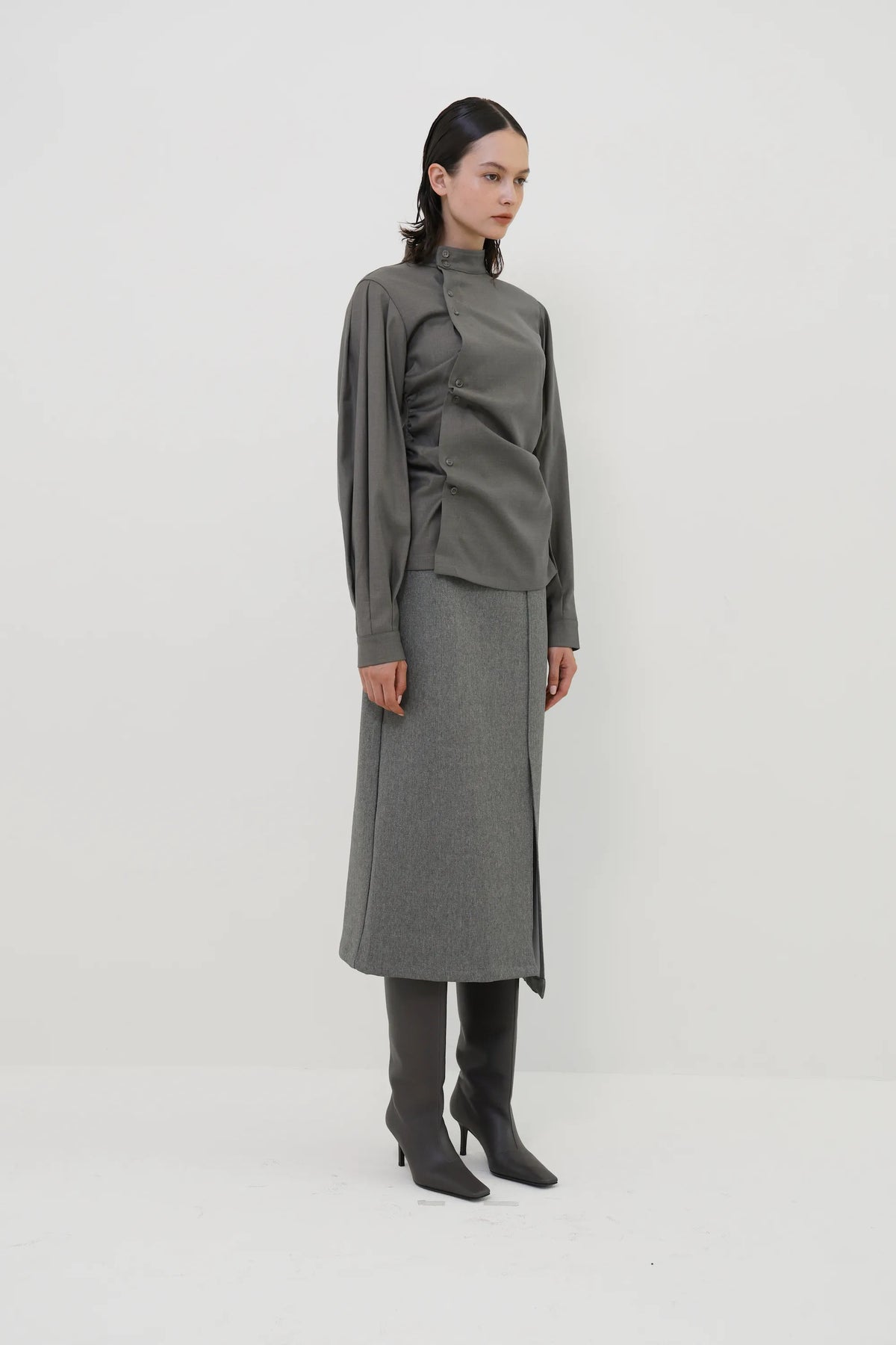 Utana asymmetric shirt