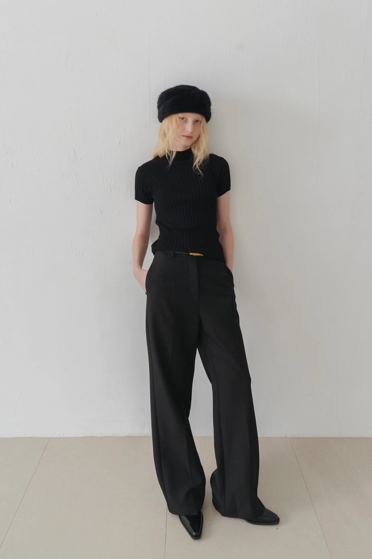 Maison ribbed top
