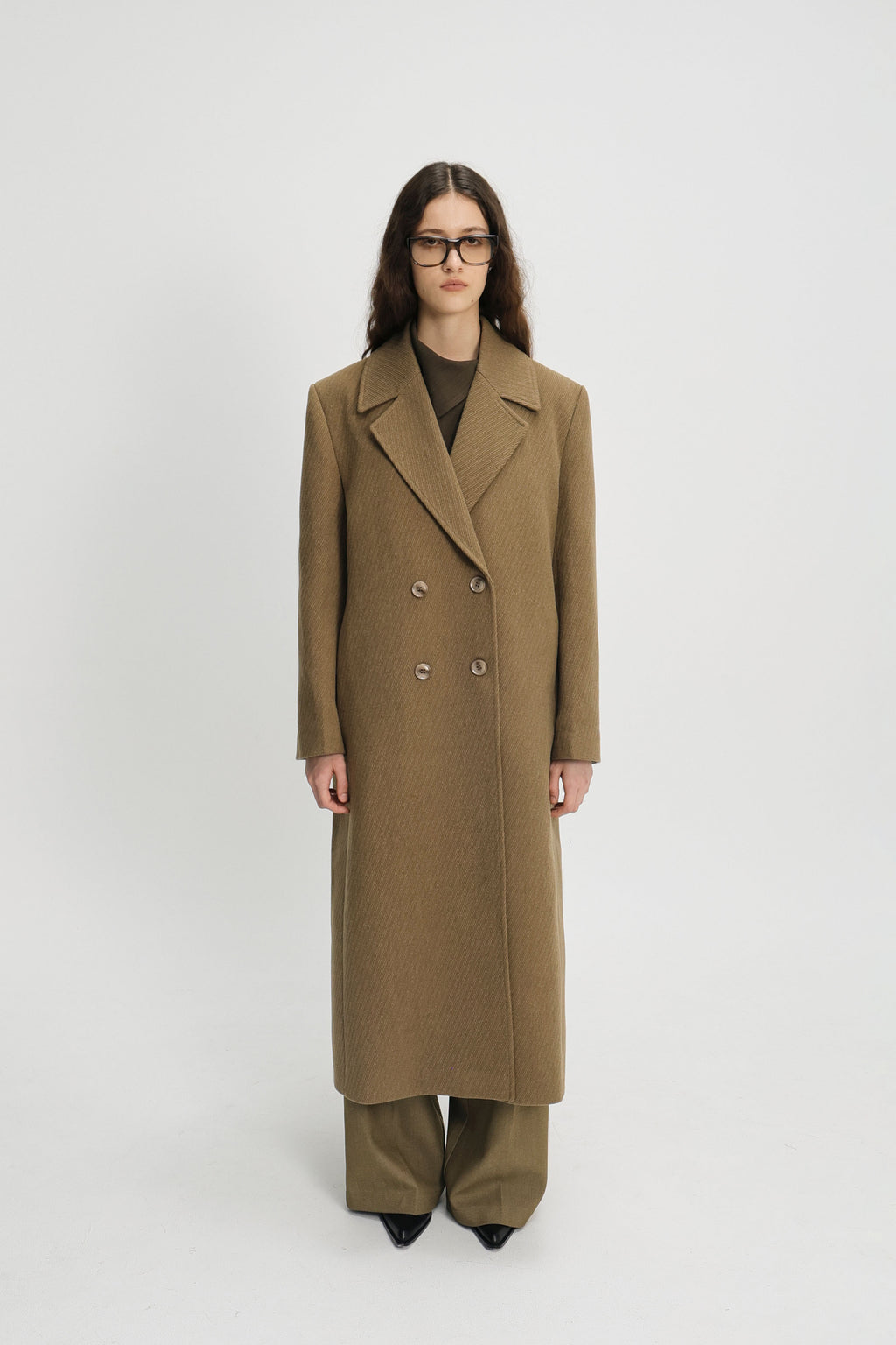 Dublin double breasted coat camel brown