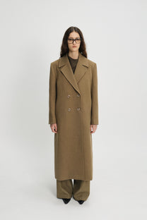 Dublin double breasted coat camel brown