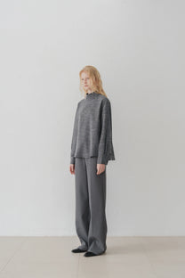 Namos High neck top charcoal