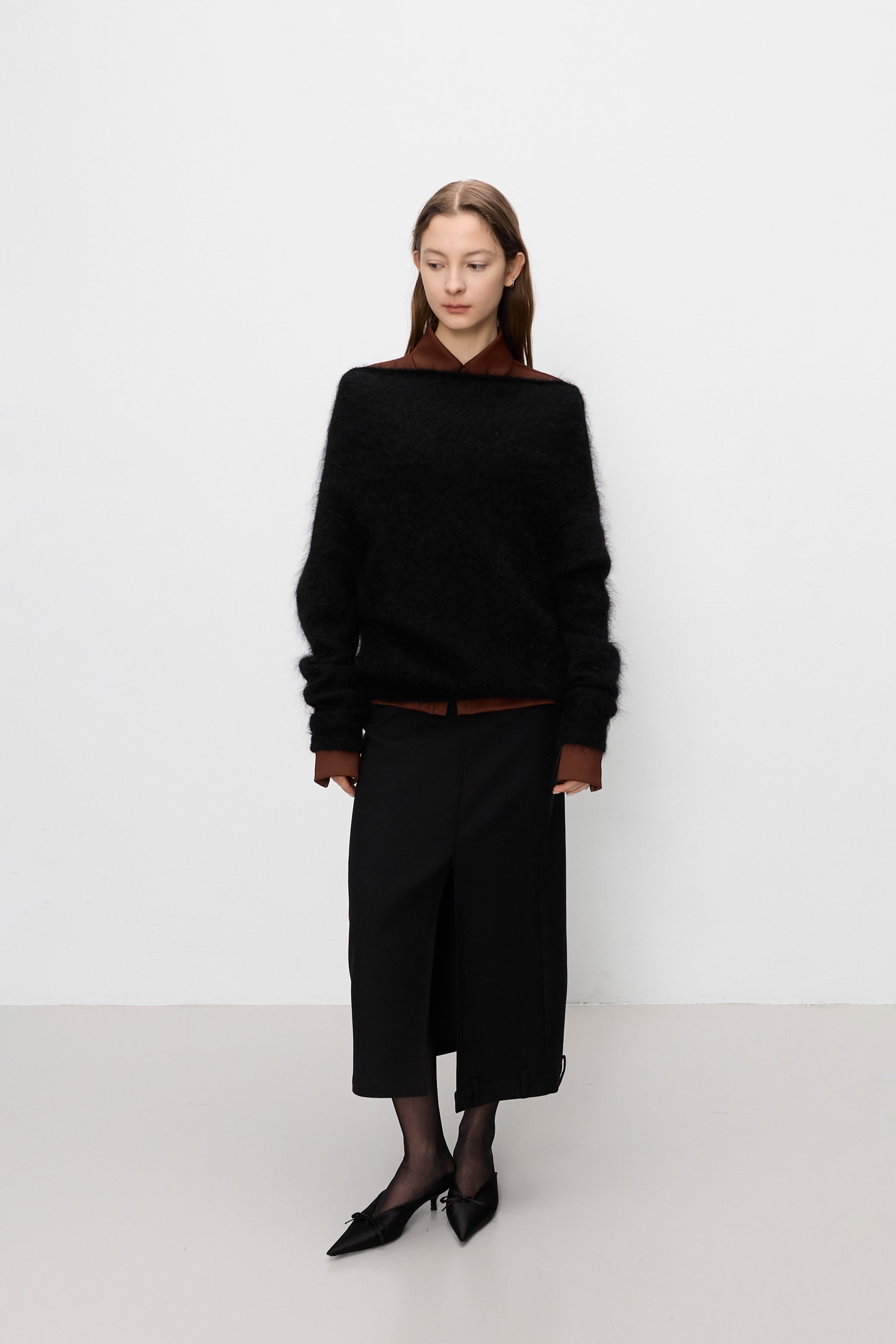 Maison mohair knit black