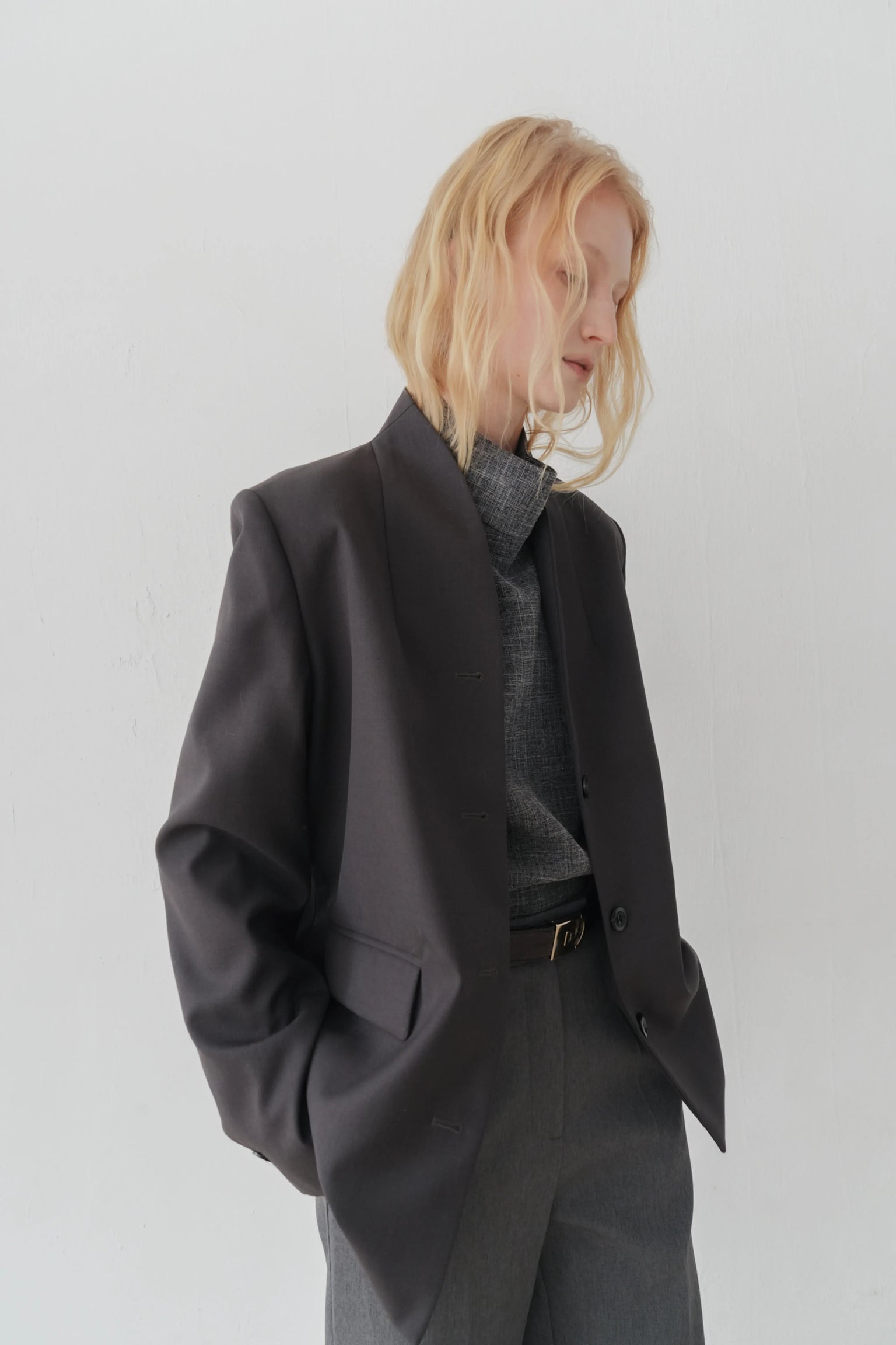 Otta Wool jacket charcoal
