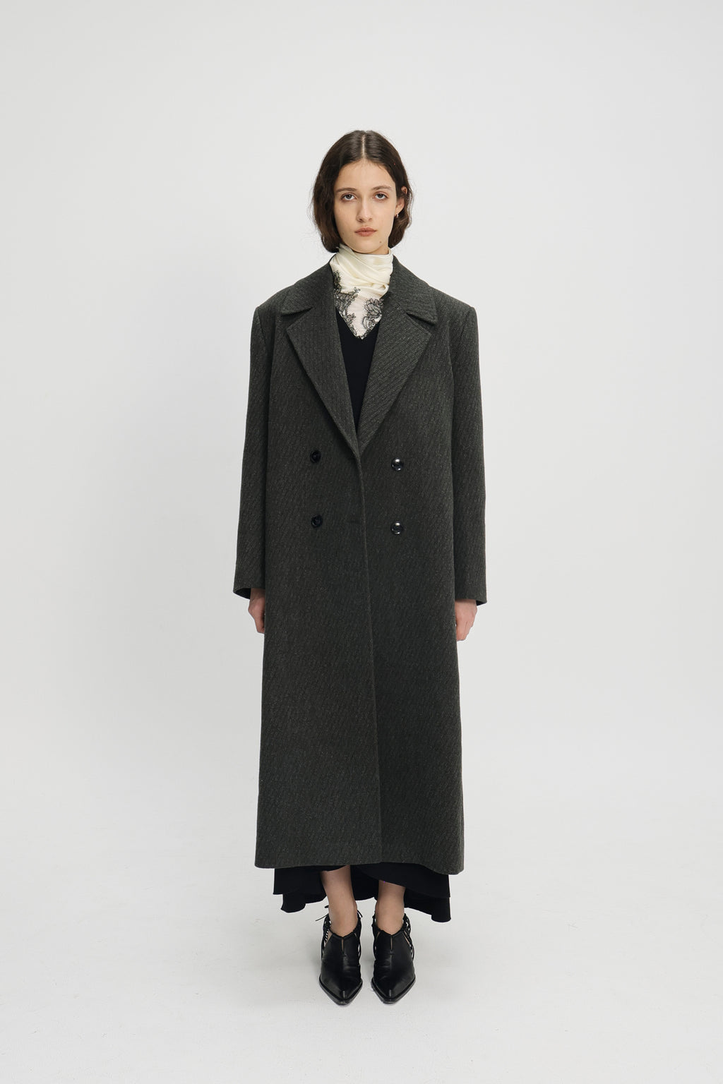 Dublin double breasted coat grey