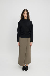 Elvin collar top black