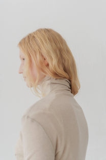 Tencel wool top beige