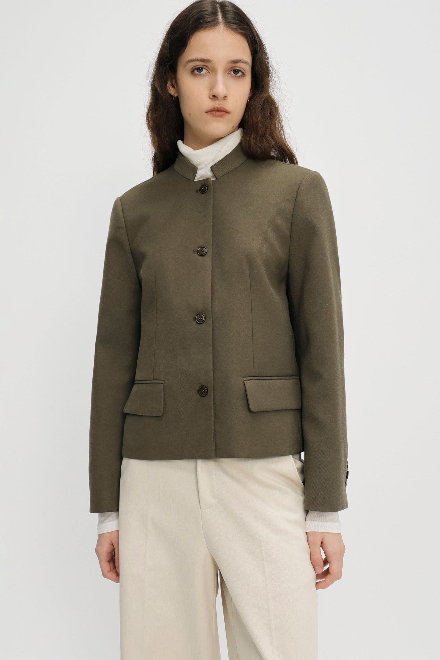 Billi wool jacket dark olive
