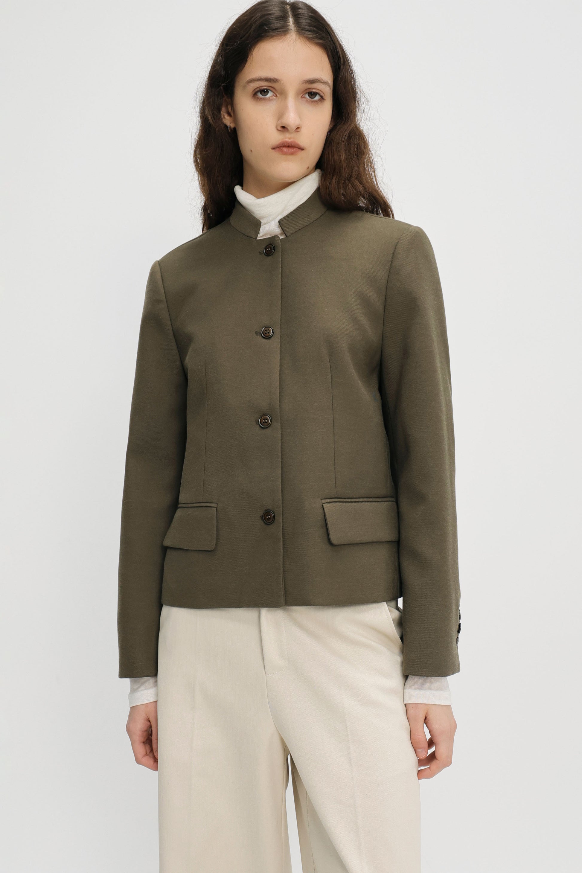 Billi wool jacket dark olive