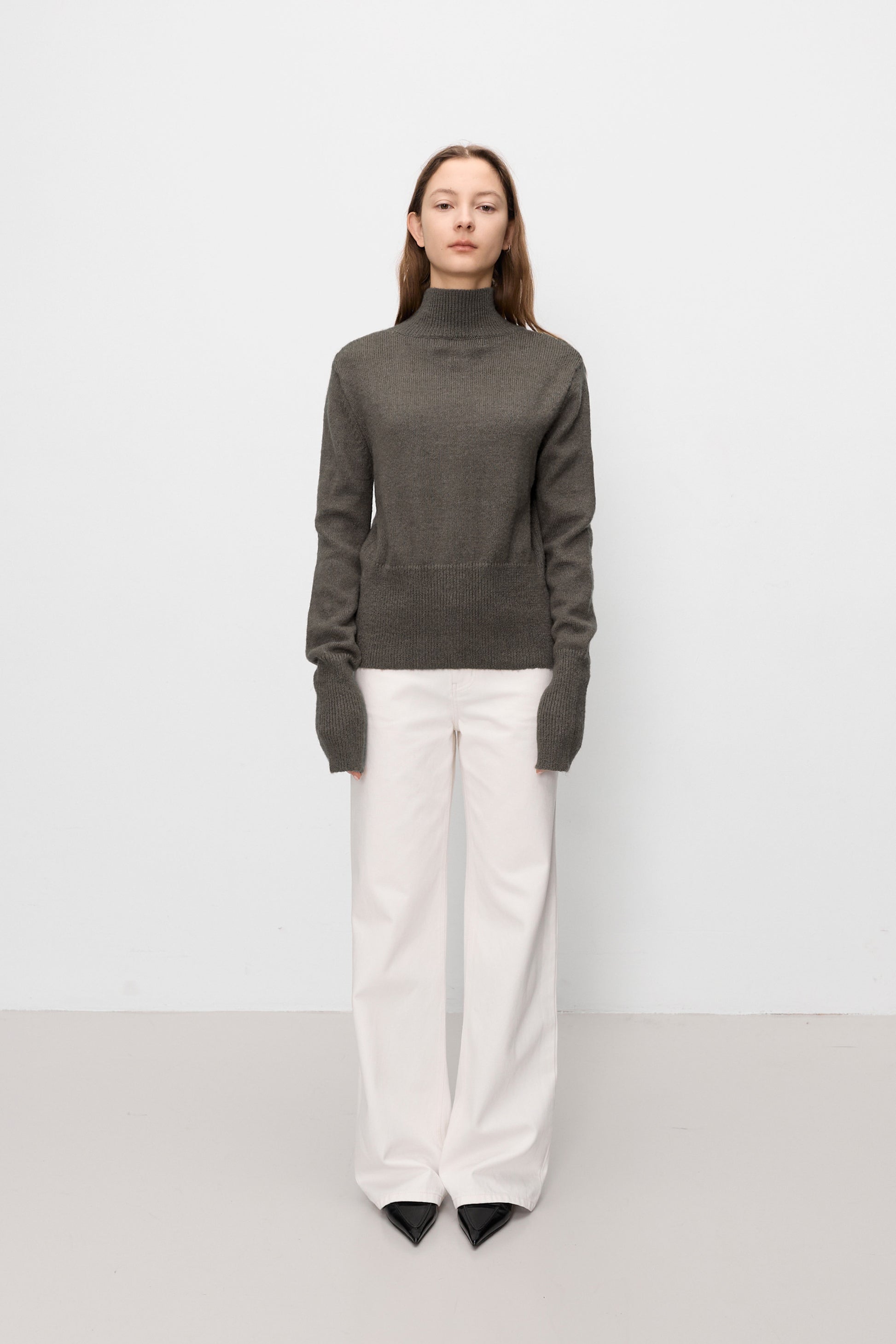 Kumo wool cardigan brown