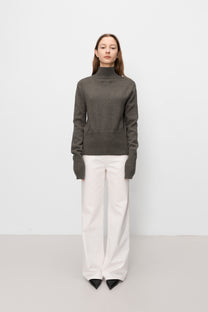 Kumo wool cardigan brown