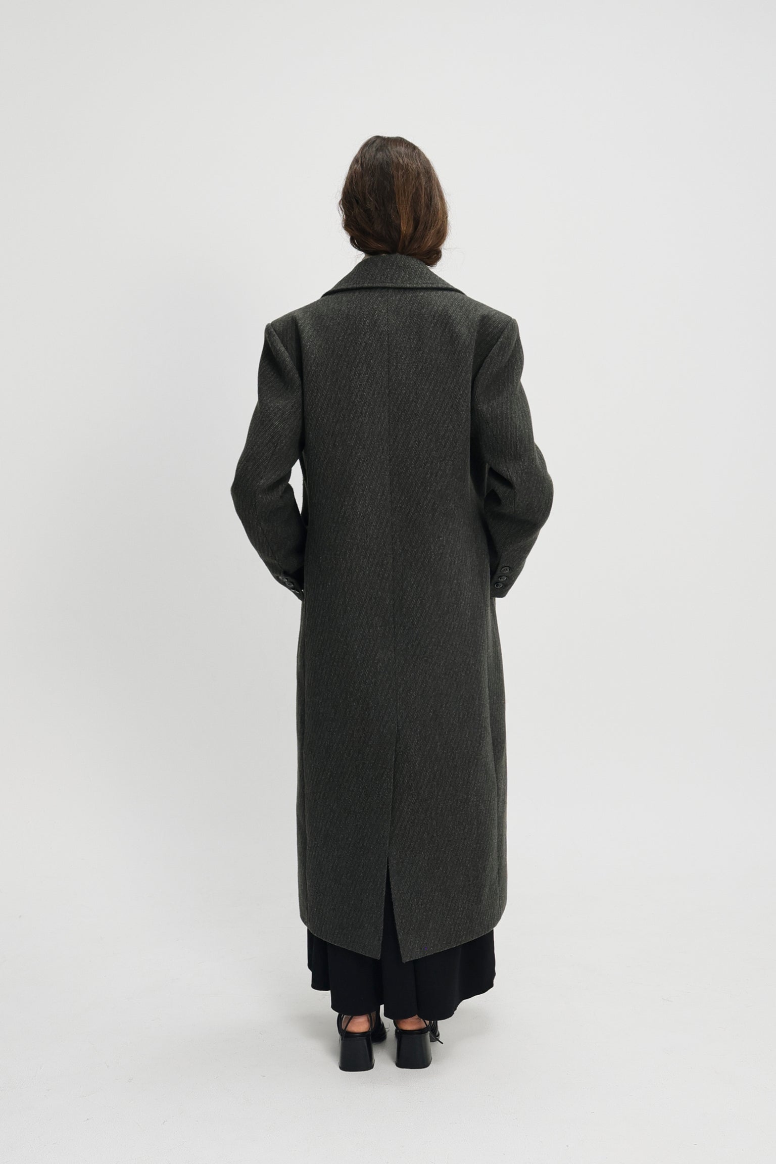 Dublin double breasted coat grey