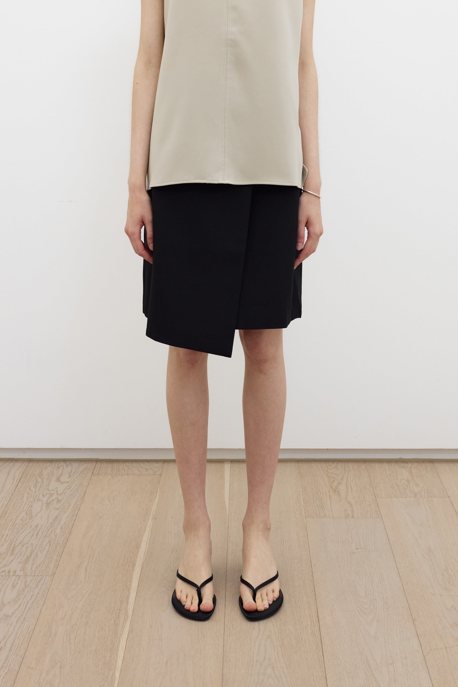 Ofran layered midi skirt