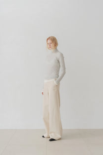 Tencel wool top blue grey