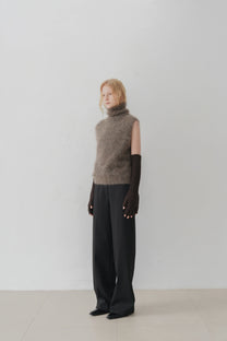 Sarek Mohair vest brown