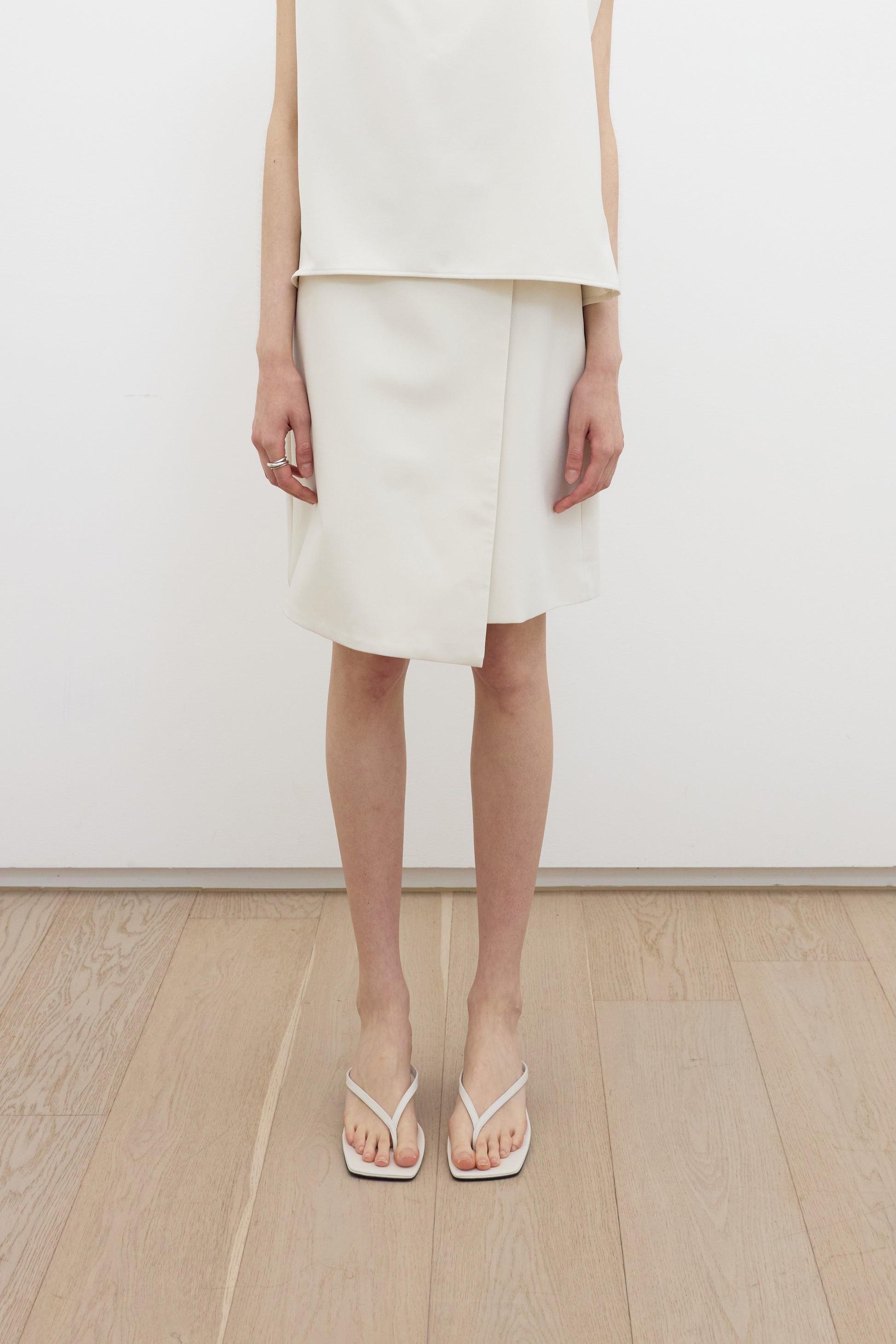 Ofran layered midi skirt