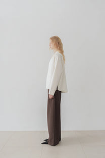 Odal satin top ivory